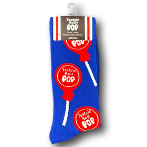 3/$20 Tootsie Roll Pop Retro Candy Funny Novelty Crew Socks - NWT